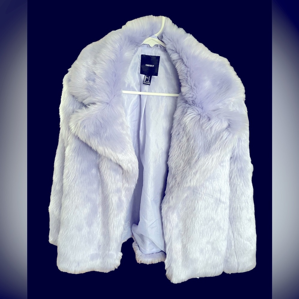 Lavender Faux Fur Coat